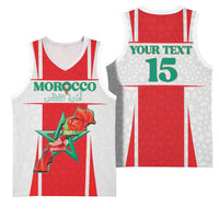 Custom Morocco Football Basketball Jersey Go Champions Atlas Lions - White - Wonder Print Shop