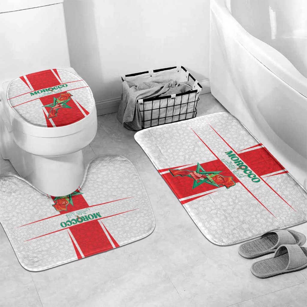 Morocco Football Bathroom Set Go Champions Atlas Lions - White - Wonder Print Shop