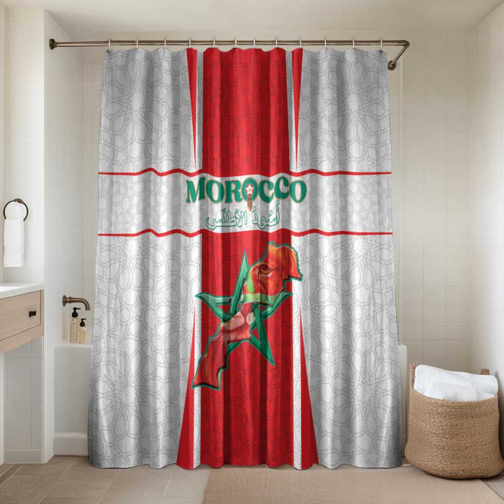 Morocco Football Bathroom Set Go Champions Atlas Lions - White - Wonder Print Shop