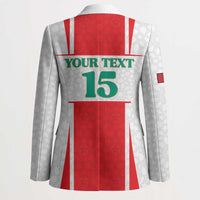 Custom Morocco Football Blazer Go Champions Atlas Lions - White - Wonder Print Shop