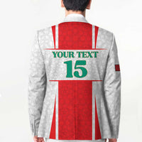 Custom Morocco Football Blazer Go Champions Atlas Lions - White - Wonder Print Shop