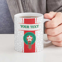 Custom Morocco Football Ceramic Mug Go Champions Atlas Lions - White - Wonder Print Shop