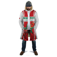 Custom Morocco Football Cloak Go Champions Atlas Lions - White - Wonder Print Shop