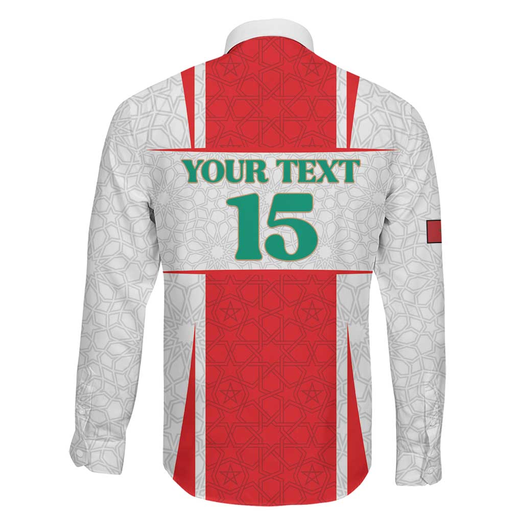Custom Morocco Football Family Matching Mermaid Dress and Hawaiian Shirt Go Champions Atlas Lions - White - Wonder Print Shop