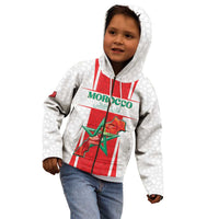 Custom Morocco Football Kid Hoodie Go Champions Atlas Lions - White - Wonder Print Shop