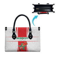 Morocco Football Leather Bag Go Champions Atlas Lions - White - Wonder Print Shop