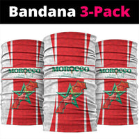 Morocco Football Neck Gaiter Go Champions Atlas Lions - White - Wonder Print Shop