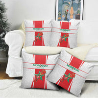Morocco Football Pillow Cover Go Champions Atlas Lions - White - Wonder Print Shop