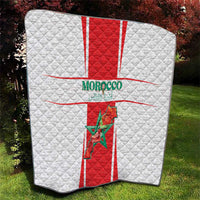 Morocco Football Quilt Go Champions Atlas Lions - White - Wonder Print Shop