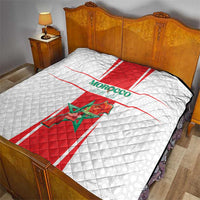 Morocco Football Quilt Go Champions Atlas Lions - White - Wonder Print Shop