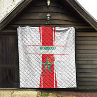 Morocco Football Quilt Go Champions Atlas Lions - White - Wonder Print Shop