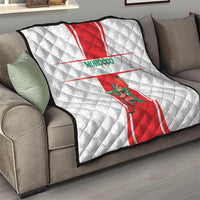 Morocco Football Quilt Go Champions Atlas Lions - White - Wonder Print Shop