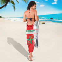 Morocco Football Sarong Go Champions Atlas Lions - White - Wonder Print Shop