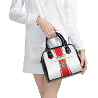 Morocco Football Shoulder Handbag Go Champions Atlas Lions - White - Wonder Print Shop