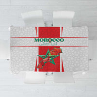 Morocco Football Tablecloth Go Champions Atlas Lions - White - Wonder Print Shop