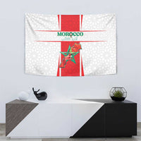 Morocco Football Tapestry Go Champions Atlas Lions - White - Wonder Print Shop