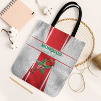 Morocco Football Tote Bag Go Champions Atlas Lions - White - Wonder Print Shop