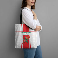 Morocco Football Tote Bag Go Champions Atlas Lions - White - Wonder Print Shop