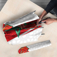 Morocco Football Umbrella Go Champions Atlas Lions - White - Wonder Print Shop