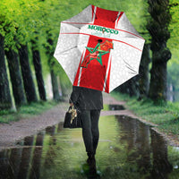 Morocco Football Umbrella Go Champions Atlas Lions - White - Wonder Print Shop