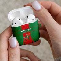 Morocco Football AirPods Case Go Champions Atlas Lions - Red - Wonder Print Shop