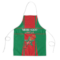 Morocco Football Apron Go Champions Atlas Lions - Red - Wonder Print Shop