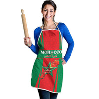 Morocco Football Apron Go Champions Atlas Lions - Red - Wonder Print Shop