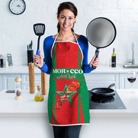Morocco Football Apron Go Champions Atlas Lions - Red - Wonder Print Shop