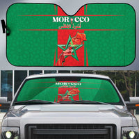Morocco Football Auto Sun Shade Go Champions Atlas Lions - Red - Wonder Print Shop