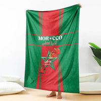 Morocco Football Blanket Go Champions Atlas Lions - Red - Wonder Print Shop