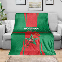 Morocco Football Blanket Go Champions Atlas Lions - Red - Wonder Print Shop