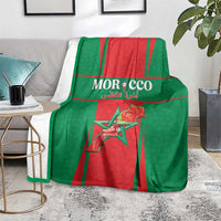 Morocco Football Blanket Go Champions Atlas Lions - Red - Wonder Print Shop