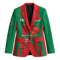 Custom Morocco Football Blazer Go Champions Atlas Lions - Red - Wonder Print Shop