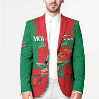 Custom Morocco Football Blazer Go Champions Atlas Lions - Red - Wonder Print Shop
