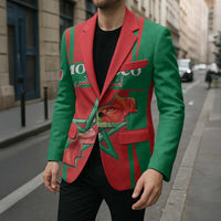 Custom Morocco Football Blazer Go Champions Atlas Lions - Red - Wonder Print Shop