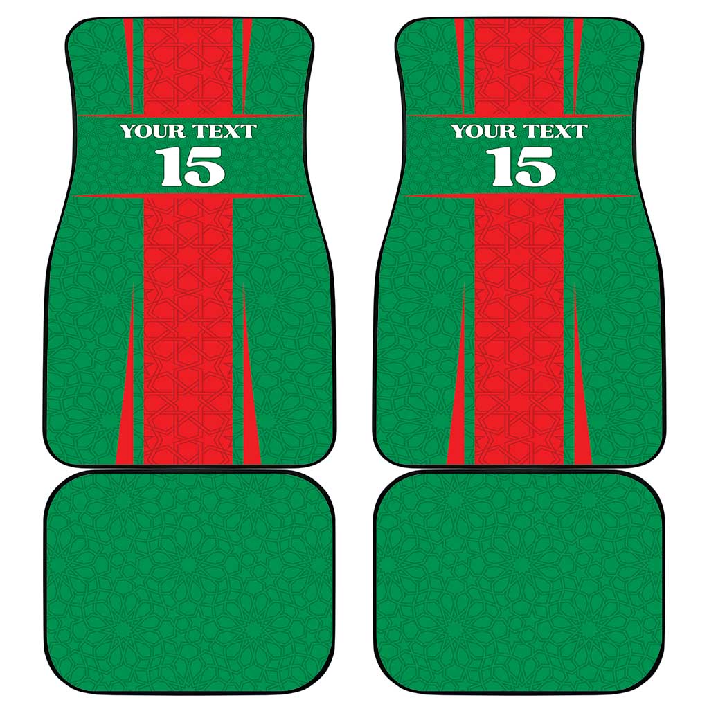 Custom Morocco Football Car Mats Go Champions Atlas Lions - Red - Wonder Print Shop