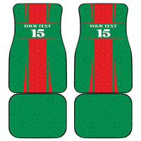 Custom Morocco Football Car Mats Go Champions Atlas Lions - Red - Wonder Print Shop