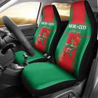 Morocco Football Car Seat Cover Go Champions Atlas Lions - Red - Wonder Print Shop
