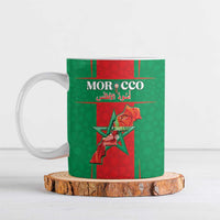 Custom Morocco Football Ceramic Mug Go Champions Atlas Lions - Red - Wonder Print Shop
