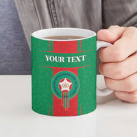 Custom Morocco Football Ceramic Mug Go Champions Atlas Lions - Red - Wonder Print Shop