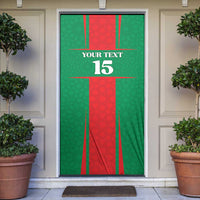 Custom Morocco Football Door Cover Go Champions Atlas Lions - Red - Wonder Print Shop