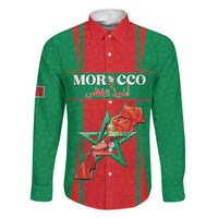 Custom Morocco Football Family Matching Puletasi and Hawaiian Shirt Go Champions Atlas Lions - Red - Wonder Print Shop