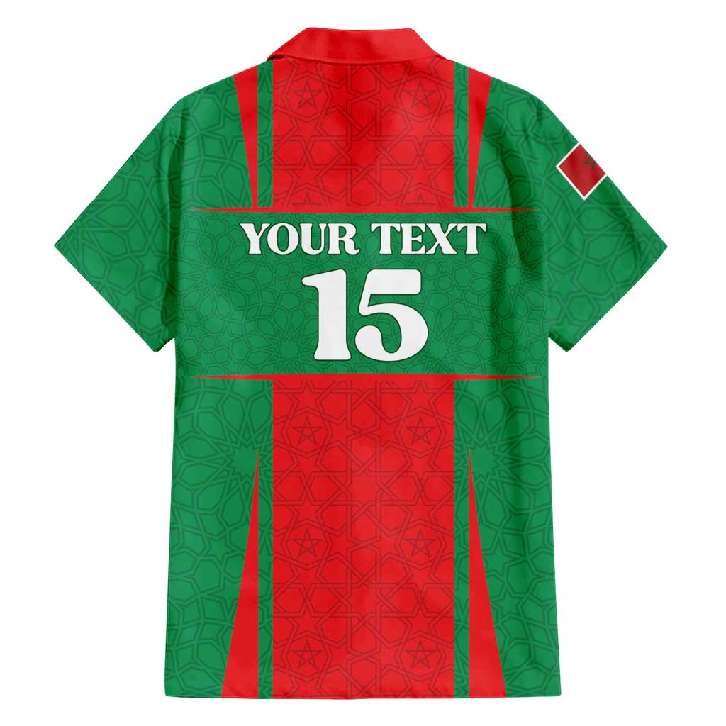 Custom Morocco Football Family Matching Summer Maxi Dress and Hawaiian Shirt Go Champions Atlas Lions - Red - Wonder Print Shop