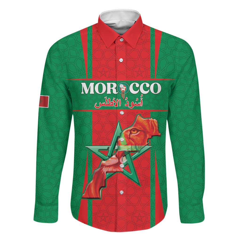 Custom Morocco Football Family Matching Summer Maxi Dress and Hawaiian Shirt Go Champions Atlas Lions - Red - Wonder Print Shop