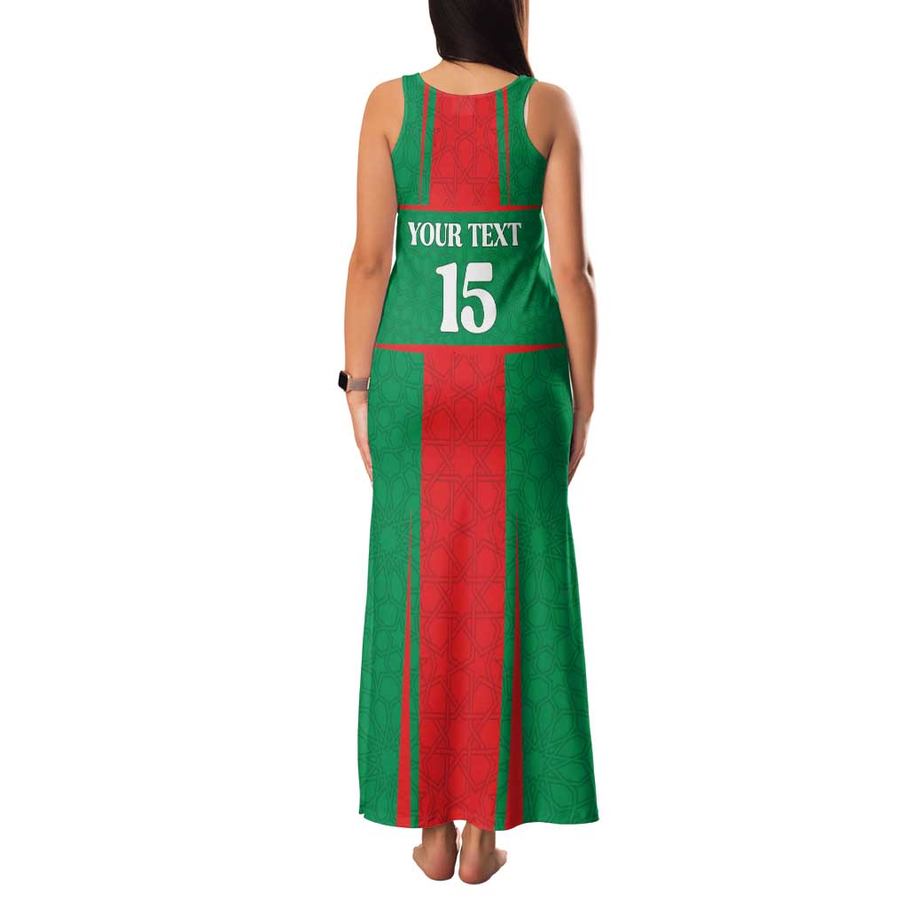 Custom Morocco Football Family Matching Tank Maxi Dress and Hawaiian Shirt Go Champions Atlas Lions - Red - Wonder Print Shop
