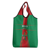Morocco Football Grocery Bag Go Champions Atlas Lions - Red - Wonder Print Shop