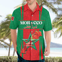 Custom Morocco Football Hawaiian Shirt Go Champions Atlas Lions - Red - Wonder Print Shop
