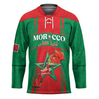 Custom Morocco Football Hockey Jersey Go Champions Atlas Lions - Red - Wonder Print Shop