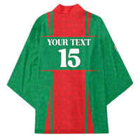 Custom Morocco Football Kimono Go Champions Atlas Lions - Red - Wonder Print Shop