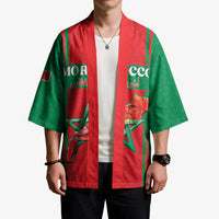 Custom Morocco Football Kimono Go Champions Atlas Lions - Red - Wonder Print Shop